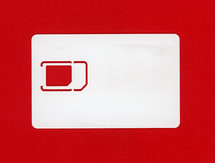 Mobile phone SIM card 