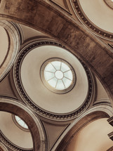 dome ceiling with skylights 