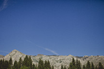 A mountain range in Lake Tahoe