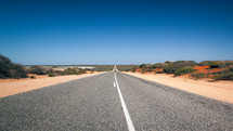road through a desert 