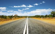 lonely Australian road 