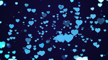 Blue background for valentines day 