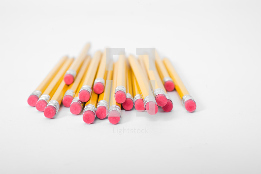 Stack of pencils.