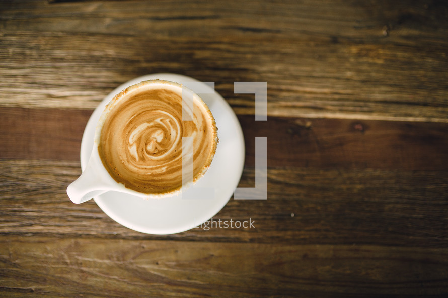 cappuccino on a table 