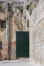 green door in Jerusalem 