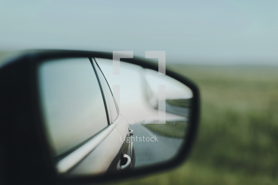 side car mirror reflection 
