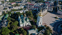 Kyiv, Ukraine - September 2022. Saint Sophia Cathedral. Architectural monument of Kyivan Rus. Sophia Square is one of the central and oldest squares in Kiev.