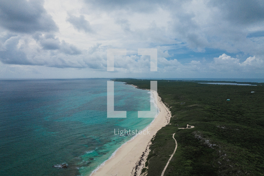 shoreline of the Bahamas 