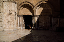 arches over doors in Jerusalem 