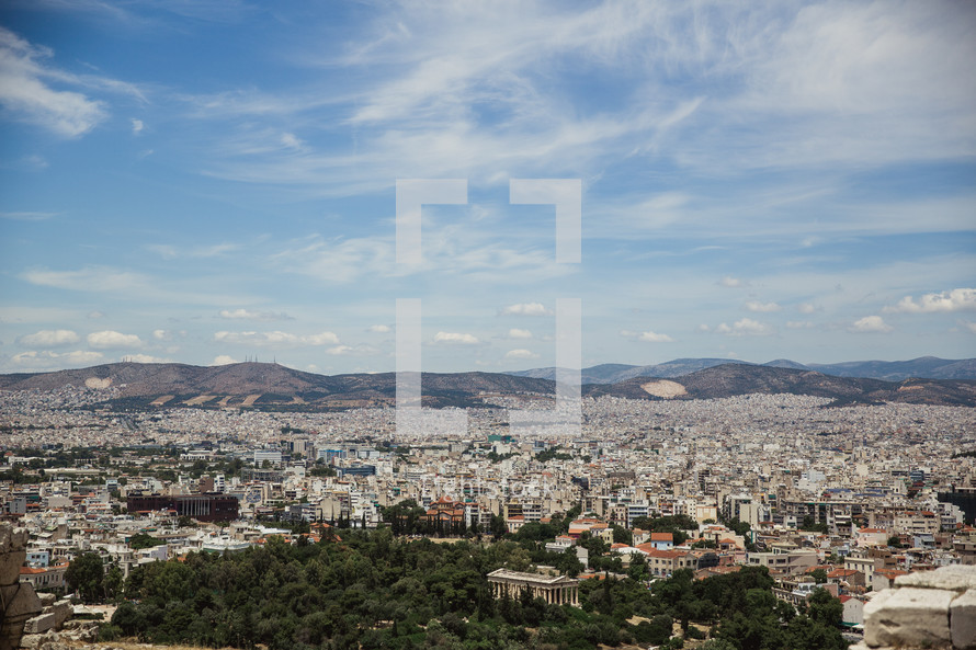 view of a city Greece 