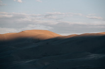sunlight on a sand dune 
