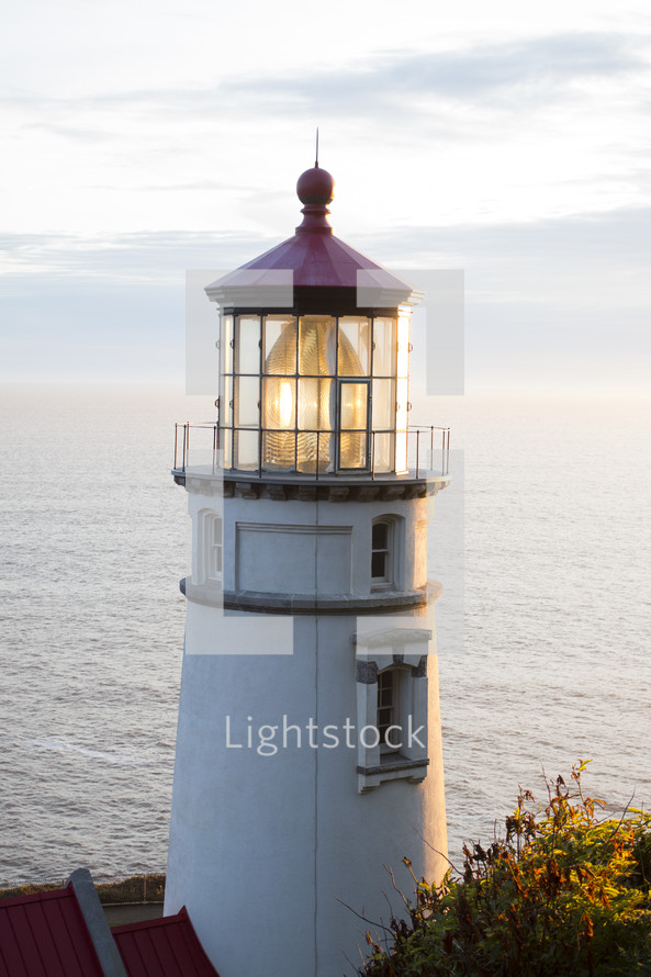 glowing lighthouse 