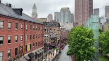 Boston, Ma in the rain