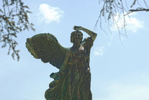 The bronze statue in Della Vittoria Square of the goddess Victory in realized by Dario Manetti and Carlo Rivalta in 1925.