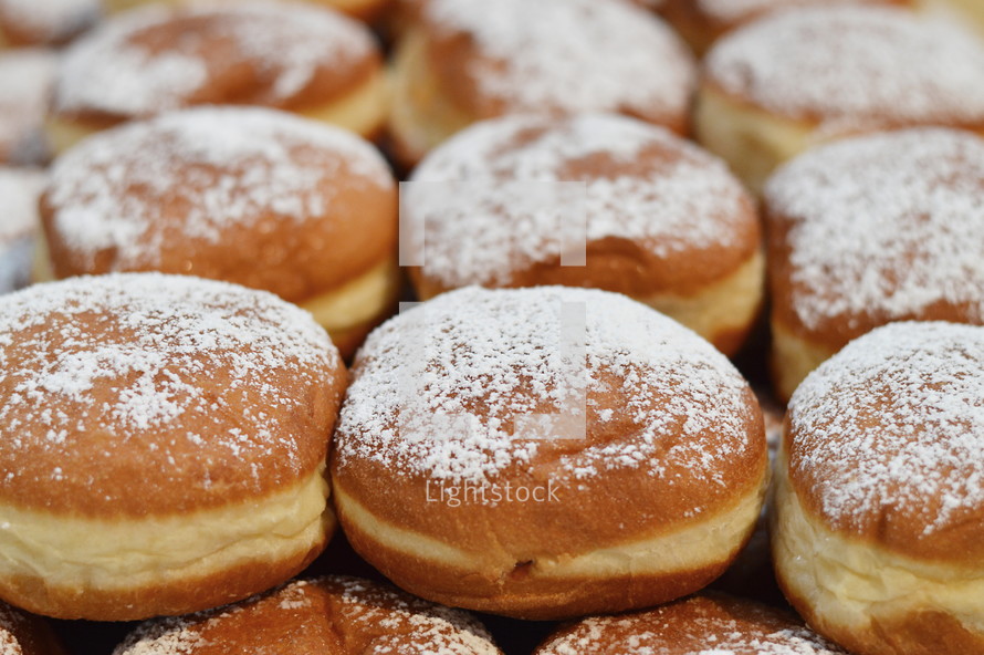 jelly filled fried German donuts 