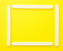 popsicle border on yellow 