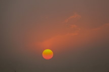 Full Sun - Sunset in dusty sky
