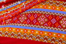 traditional woven fabric made by chin people in Myanmar