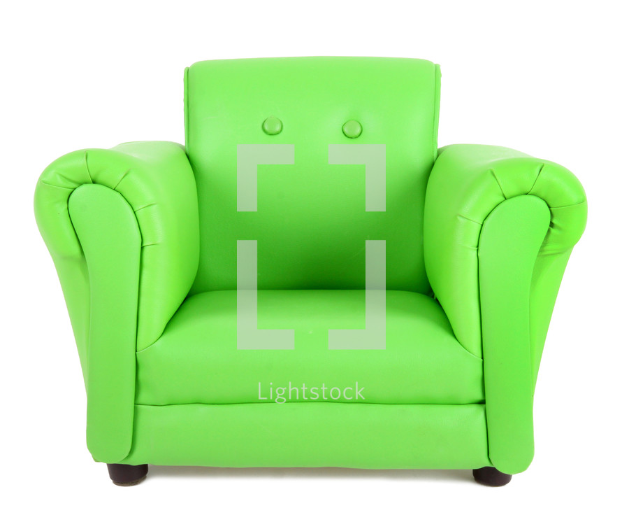 green armchair 