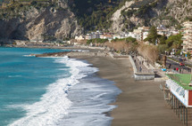 coast of Maiori in Amalfi Coast, Italy.