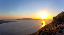 Sunset in Santorini island - Greece