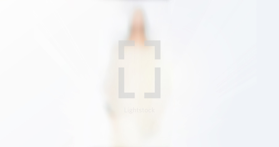 out of focus image of Jesus 