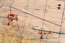 Strategic planning on a war map 