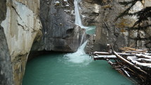 waterfall down rock 