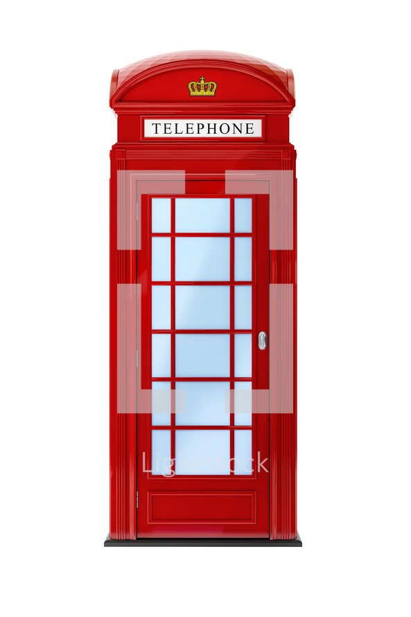 red telephone booth 
