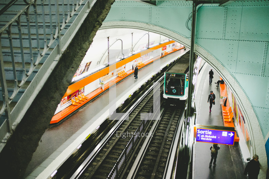 Subway station in Paris