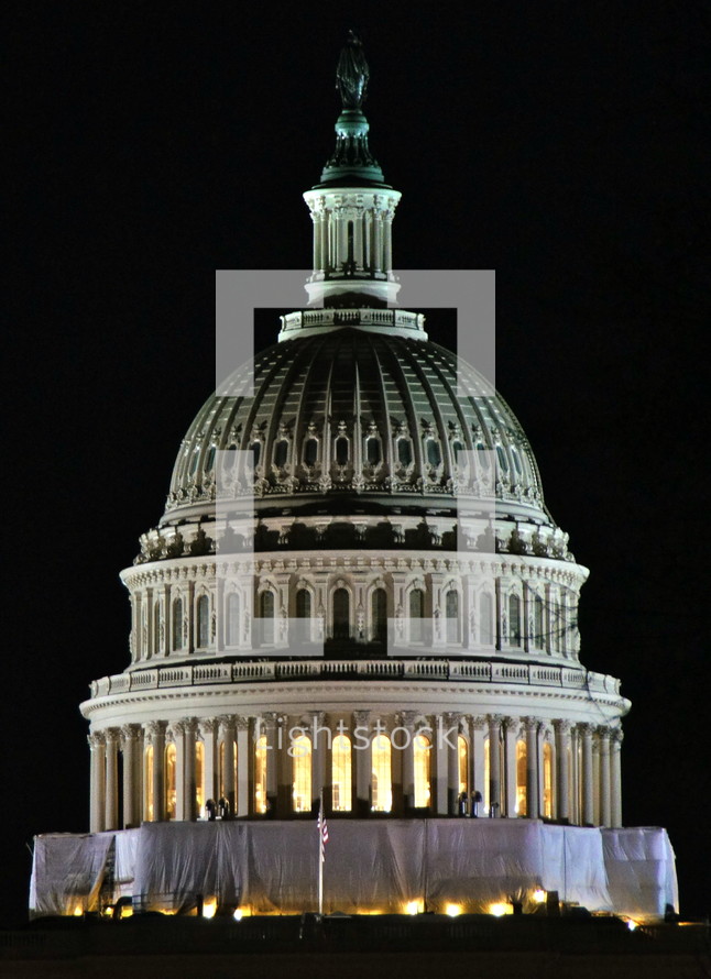 Capitol building in Washington DC.
