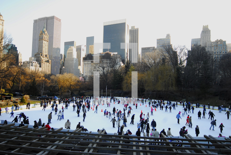 New York Central Park Ice Skating Rink
