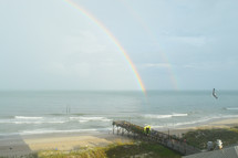 rainbow over the ocean 