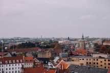 roofs of buildings in Copenhagen 