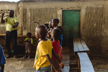 a classroom in Haiti 