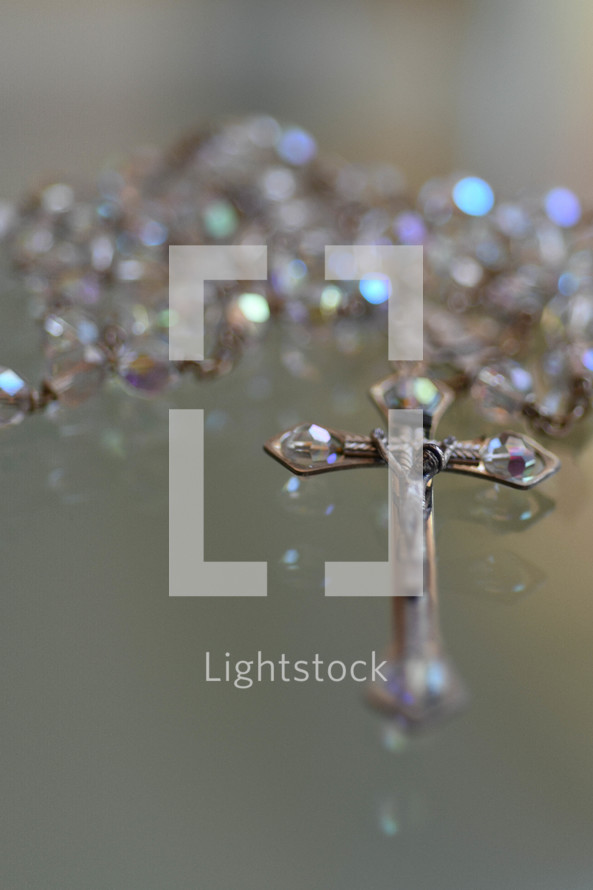 crystal beaded rosary 