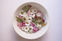 bowl of flowers 