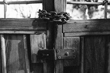 chained barn doors 