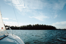 a sailboat on a lake 