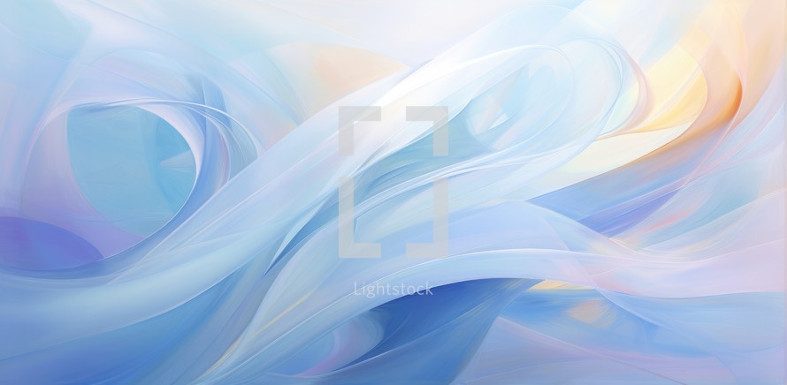 Abstract blue background with smooth lines in it. Vector illustration.