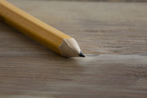 pencil on a desk 
