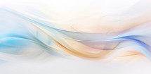 Abstract background with smooth lines in blue and orange colors on white