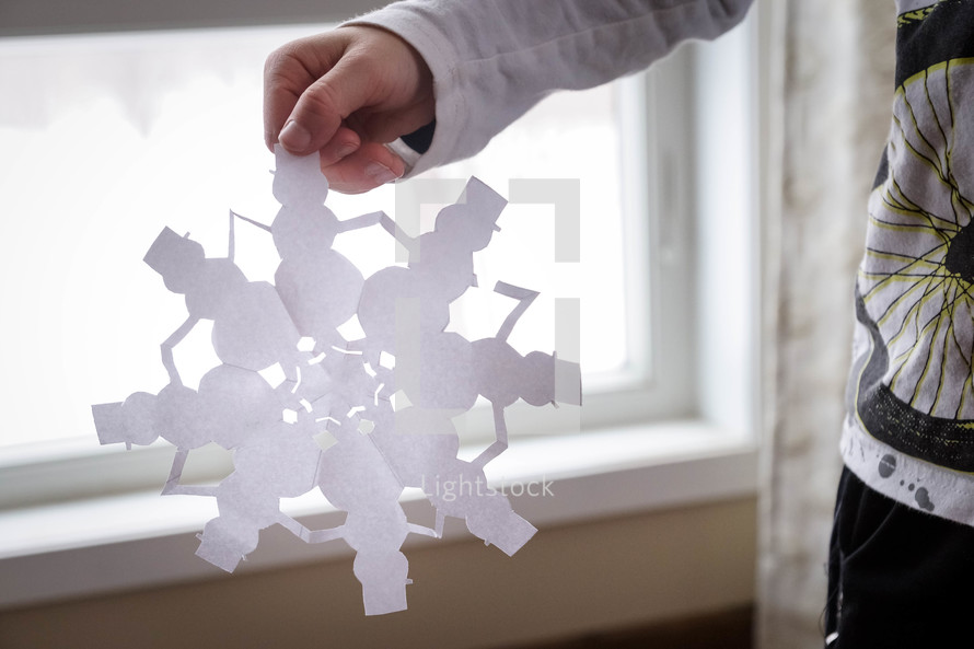 paper snowflake craft 
