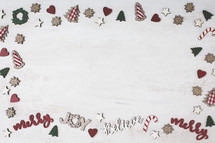 Christmas border with copy space 
