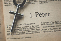1 Peter and a cross necklace 