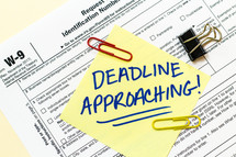 deadline approaching, tax time 