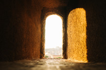 sunlight through an ancient window 