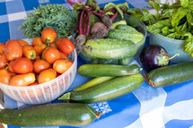 fresh picked produce 