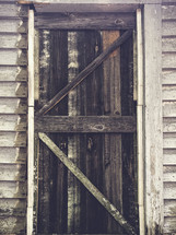 rustic wood door 