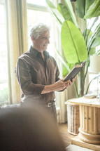 a man leading a fall Bible study 